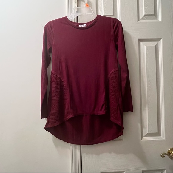 Eyeshadow t-shirt, size XL(16), color burgundy - Picture 1 of 4